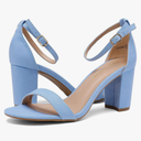 DREAM PAIRS Women's Chunk Low Heel Pump Sandals SIZE 6,5