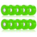 10 Pack Green Flagging Tape, Non-Adhesive Plastic Ribbon Neon Marking Roll,1inch*2000ft, Marking Tape for Tree Marking, Hunting, Boundaries and Hazardous Areas,Trail Marking