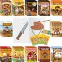 Yexiya 144 Pcs Western Cowboy Coloring Books with Crayons for Kids Bulk Mini Wild West Theme Coloring Activity Books Western Rodeo Party Favors Classroom Birthday Gift Goodie Bag Filler