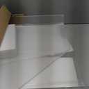 Vesici 2 Pcs Clear Acrylic Sink Splash Guard Freestanding Panel Barrier with Easy Reach Cutaway Kitchen Guard Protective Splatter Barrier for Home Hospital(23.625" Length, 18" Height, 4.5" Base)