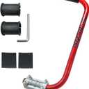 Ergonomic Trimmer Handle Grip for Weed Wacker Extension Handle, Ergonomic String Trimmer Handle Lawn Trimmer Grips with Bracket Clamp for String Trimmer, Lawn Care, Landscaping (red)