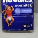 Huggies Size 3 Overnites Baby Diapers: Overnight Diapers, Size 3 (16-28 lbs), 132 Ct (2 Packs of 66)