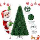 KTKDE 4ft Premium Spruce Artificial Holiday Christmas Tree for Home, Office,Party Decoration w/ 450 Branch Tips1pcs Tree top Star 1 Set LED Battery Box Light String