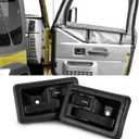 BASIKER 2 PCS Interior Door Handles, Left & Right Side for 1987-1996 Jeep Wrangler YJ & 1997-2006 Jeep TJ, Accessories OEM 55176477AB 55176476AB