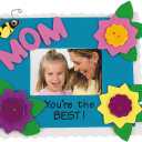 Fun Express Mom You're The Best Picture Frame Craft Kit - Makes 12 - Mother's Day Craft Gifts for Kids