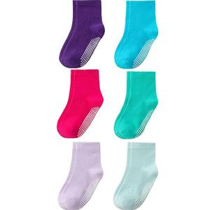 toddler non-slip cotton socks anti skid with grip bottom Little Boys Girl Kids Children 11pairs, Size 0-6 month