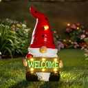 Gnome Statue with Welcome - Gnomes Decorations for Yard Garden Statue - Unique Gifts for Women,Mom