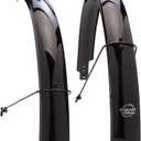 Planet Bike Full Circle Recycled Plastic Fender Set (26" x 60mm Blade Fits Max Tire of 26" x 1.9")