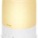Crane Top Fill Mini Humidifier for Bedroom and Nursery 3-In-1 Essential Oil Diffuser Sleep Light 0.5 Gallon Baby Humidifier