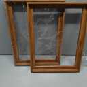 Floating Frame for 12x16 Inch Canvas Painting 0.6-0.8 Deep, 2 Pack Floater Frame for Canvas Prints, Art frame for Wall Prints Diamond Painting Paint by Numbers (Dark Brown)