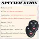 SUPALAND Remote Key Fob Replacement Fits for Chevy Traverse 2007-2016 Tahoe Suburban GMC Acadia Yukon XL Buick Enclave Cadillac Escalade Saturn Outlook OUC60270 OUC60221 Keyless Entry Remote Control