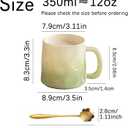 Ceramic Coffee Mugs Set of 2-12oz Porcelain Coffee Cups with Handle, Latte Mug, Big Mug for Women, Men, Great for Tea Hot Chocolate, Microwave Safe, Modern, 25.99 inches x 3.3 inches