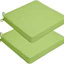 JMGBird 19 x 19 Patio Furniture Cushions Set of 2 Waterproof Patio Cushions 3-Year Color Fastness Outdoor Cushions for Patio Furniture