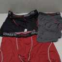 Separatec Mens Underwear with Pouch for balls Anti Chafing Underwear Men Athletic Sport Performance Long Boxer Briefs 3 Pack