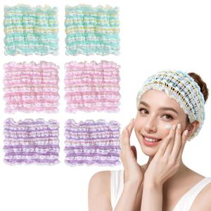 LADES Skincare Headband - Stretchable Hairbands for Washing Face Bathing Spa Hair Wrap for Women Girl