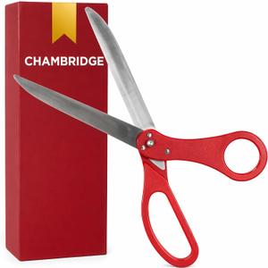 25 Inch Grand Opening Scissors Red 25 Inch Red Scissors Giant Shears for Ribbon Cutting Ceremony Heavy Duty Giant Ribbon Cutting Shears for Inauguration Ceremonies & Special Events