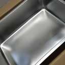 Kirecoo Stainless Steel Cat Litter Box, Large Metal High Sided Cat Pan Box, Indoor Litter Tray, Non Stick, No Smell, Easy to Clean, Pet Toilet Supplies for Cats