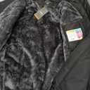 TACVASEN Men's Winter Skiing Jackets Water Resistant Fleece Coats Insulated Thermal Snowboard Jacket Parka Raincoat with Hood (XX-Large, #215 Black)