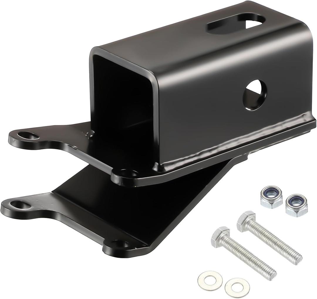 Rear 2" Receiver Hitch, ATV Hitch Receiver with Bolts/washers/Lock Nuts Compatible with Honda 2001-2014 Rubicon 500, 2007-2024 Rancher 350 400 450 500 520, Recon 250