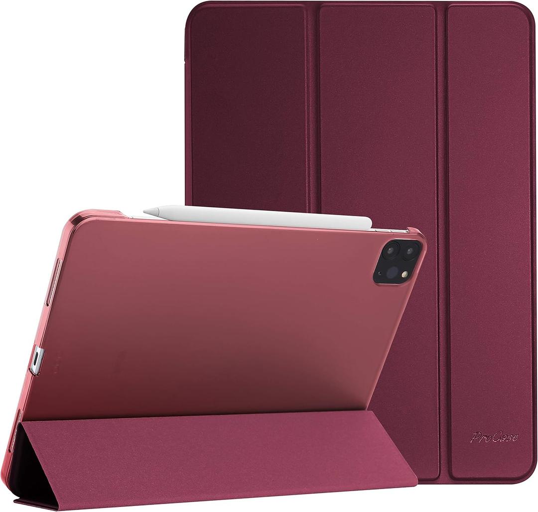 ProCase Smart Case for iPad Pro 12.9 2022/2021/2020/2018, Slim Stand Hard Back Shell Smart Cover for iPad Pro 12.9" 6th Gen/5th Gen/4th Gen/3rd Gen