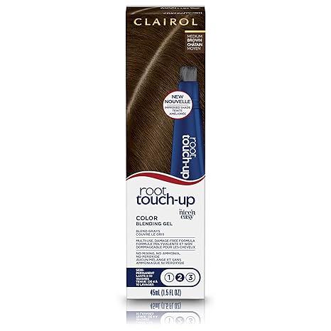 Clairol Root Touch-Up Semi-Permanent Hair Color Blending Gel, 5 Medium Brown, Pack of 1