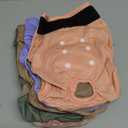 Female Dog Diapers 5Pcs - Premium Reusable Diapers for Doggie in Heat - Highly Absorbent Dog Diapers Female for Pet Incontinence with Adjustable Snaps,L (Morandi)