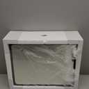 Medicine Cabinet with Mirror, 14x18 Inch Black Bathroom Mirrored Cabinet, Metal Framed Wall Cabinet with Beveled Mirror, Modern Surface Mount or Recessed Medicine Cabinet with Storage