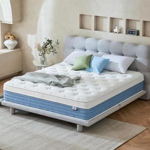 Starage Twin Mattress | 10 inch Hybrid Mattress Twin Memory Foam | Medium Firm Feel for Motion Isolation | Edge Support Pressure Relief|Bed in a Box,CertiPUR-US Certified (White)