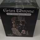 Forged Dice Co. Grim Bones Dice Tower with LED Skull Eyes - Hand Painted Grim Reaper Throne - Dice Rolling Tower Compatible with DND Accessories