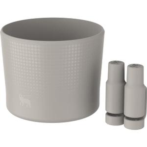 Stanley Quencher Boot and Straw Cover Cap | Anti-Slip Silicone Protector for Tumbler with Handle | Accessory Set for Stainless Steel Drinking Cup | BPA-Free (Ash)
