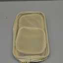 Weewooday 4 Pcs Mesh Makeup Bag Mesh Cosmetic Bag Travel Toiletry Pouch with Zipper Mini Makeup Cosmetic Purse for Daily Accessory(Small, Large, Medium,Beige) (Variety Pack)