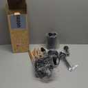 Silicone Cooking Utensils Set - AVGPD Silicone Kitchen Utensils for Cooking Wooden Handles, 446F Heat Resistant Kitchen Utensil Spatula Sets, Gadgets for Non-Stick Cookware BPA FREE (Black)