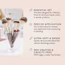 BK BEAUTY Essentials Face Brush Set (4PC), 100% Cruelty-free, Vegan, Softest Makeup Brush Set with 4 Face Brushes