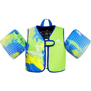 Gogokids Toddler Swim Vest, Toddler Floaties for 33-66 Pounds Kids, Comfortable Wear Kids Swim Jacket with Water Wings for 2 3 4 5 6 Years Old Boys and Girls Learn to Swim