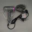 slopehill Professional Ionic Hair Dryer, Powerful 1800W Fast Drying Low Noise Blow Dryer with 2 Concentrator Nozzle 1 Diffuser Attachments for Home Salon Travel (Grey)