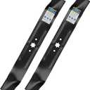 GICOOL 942-0616A Mulching Mower Blades, with 6-Star Hole, Fit for Cub Cadet MTD Troy Bilt Bronco 42" Deck Lawn Mower Replace 942-04308 742-0616A 742-0616 942-0616 742-04126