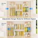 E1 Heavy Duty Closet Garment Rack, Adjustable Metal Clothing Storage