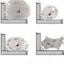 4pcs Weld Gauge Key Welding Fillet Throat Size & Leg Length Gage Set in Inch & Mm Stainless Steel