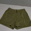 Colorfulkoala Women's High Waisted Ultra Soft Athletic Jersey Shorts Casual Summer Lounge Pants with Pockets (M, Olive Green)