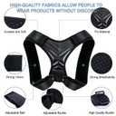 Posture Corrector, Back Brace for Women and Men, Adjustable Back Support, Shoulder Straightener for Improving Hunchback, Providing Pain Relief from Neck, Shoulder, and Upper Back-Black