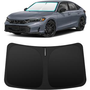 INSAUTO Custom Fit Windshield Sun Shade for Honda Civic 2022-2026 | Foldable Front Window Sunshade Car Accessories, UV & Heat Reflector, Keeps Interior Cool, Includes Storage Bag