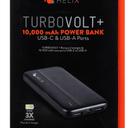 Helix Turbo Volt + Power Bank 10000 mAh with USB-C and Dual USB-A Ports