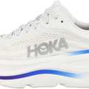 HOKA Women's Bondi 9 Sneaker (8, Cosmic Grey/White)