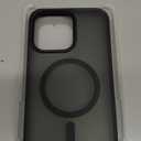 Temdan Magnetic Compatible with iPhone 15 Pro Max Case, [Built-in Invisible Kickstand][Compatible with MagSafe] [Military Grade Shockproof] Slim Translucent Matte Phone Case for iPhone 15 Pro Max 6.7" (Black)