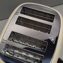 Mueller Retro Toaster 4 Slice with Extra Wide Slots Bagel, Defrost, and Cancel Function, 6 Browning Levels, Dual Independent Controls, Removable Crumb Tray and High Lift Levers, Beige
