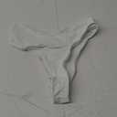 YELAIVP Women's Cheeky V Cut Bikini Swimsuit Bottoms Ruched Butt High Cut Bathing Suit Swim Bottom M