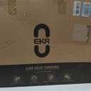 EKR Grand Highlander Seat Covers for Trucks Toyota Grand Highlander 2024 2025 2026,2nd Row 40/60 Split,Leather Car Seat Protectors, Seat Covers Full Set -Faux Leather(Black)