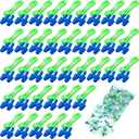 Tondiamo 200 Pairs Ear Plugs Reusable Silicone Earplugs with Cord Sleeping Individually Wrapped Hearing Protection Noise Cancelling Earplugs for Work Construction Shooting Sports(Blue, Green)