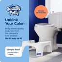 Squatty Potty Simple Curve Bathroom Toilet Stool 7" White
