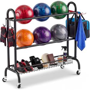 Bowling Ball Rack, Bowling Ball Stand, Holds 6 Balls
